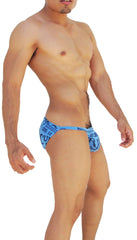 Icker Sea Letters Microslip Bikini Underwear Blue COI-14-BLT-01