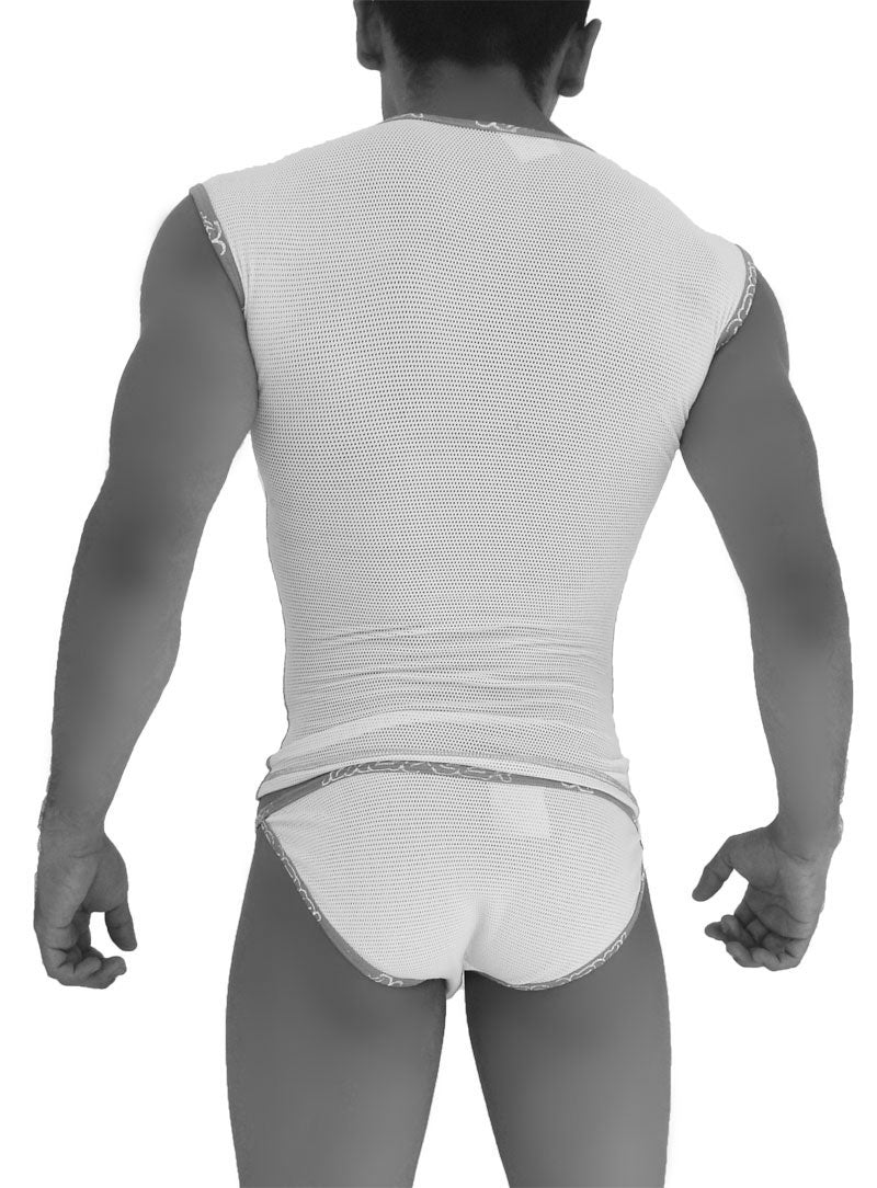 Icker Sea Fresh Dots Logo Trim Microslip Bikini Underwear Pink COI-14-FD-03