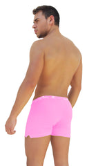 Icker Sea Side Slit Long Boxer Brief Underwear Pink COI-14-PINK-08
