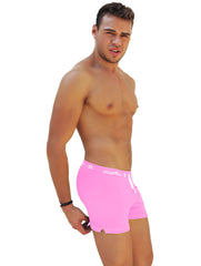 Icker Sea Side Slit Long Boxer Brief Underwear Pink COI-14-PINK-08