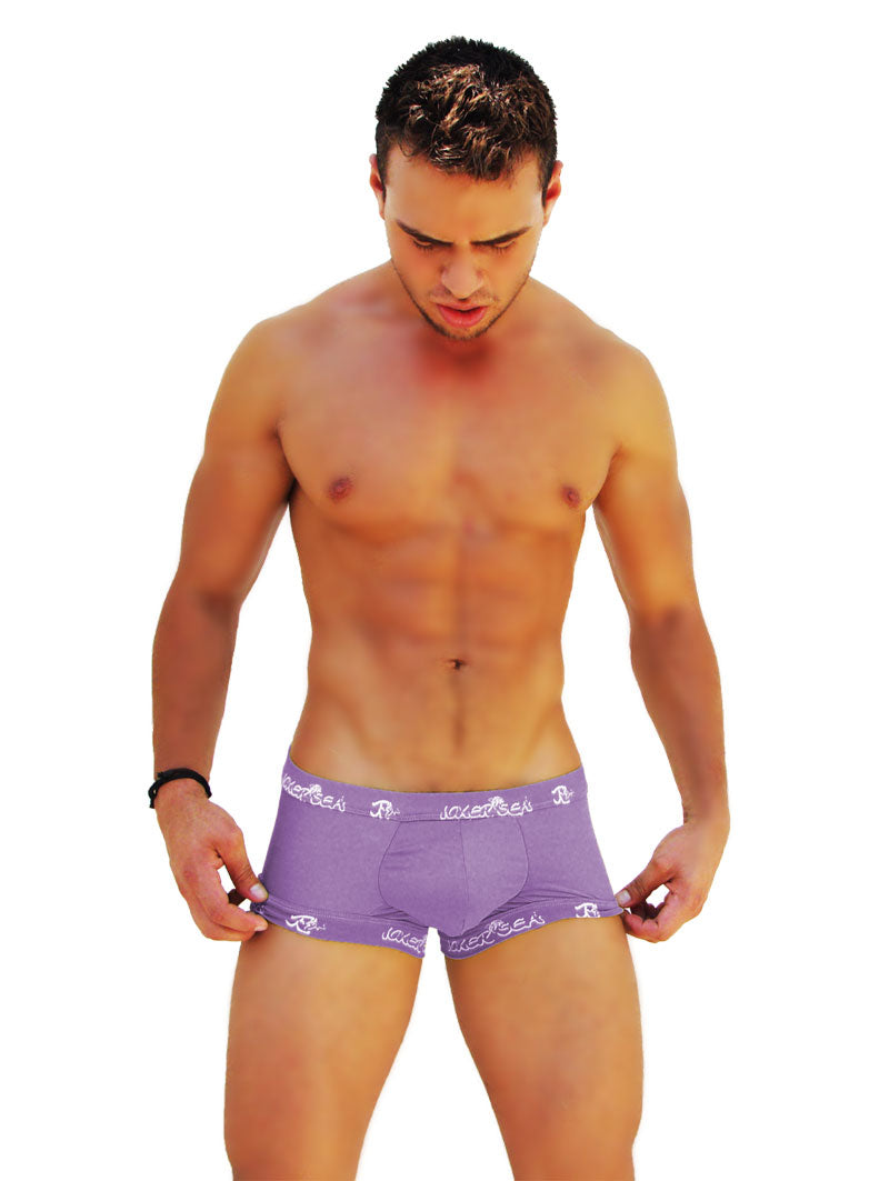 Icker Sea Logo Trim Boxer Brief Underwear Purple COI-14-PURPLE-06