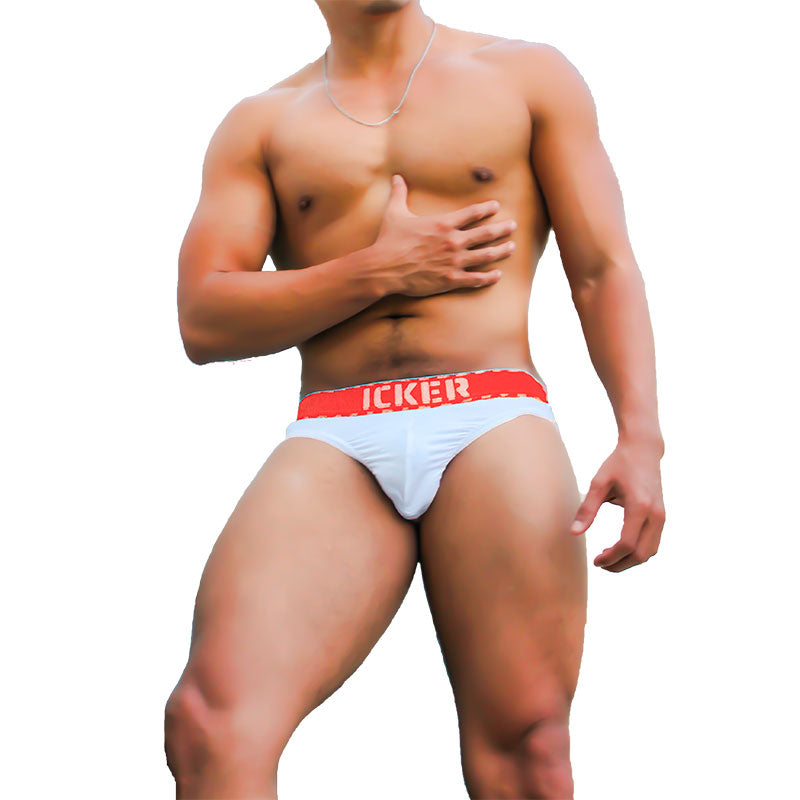 Icker Sea Kiss My Ass Brief Underwear Red COI-21-04