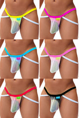 Icker Sea [7 Pack] Fruitful Enhancement Mesh Jock Strap Underwear COI-21-13