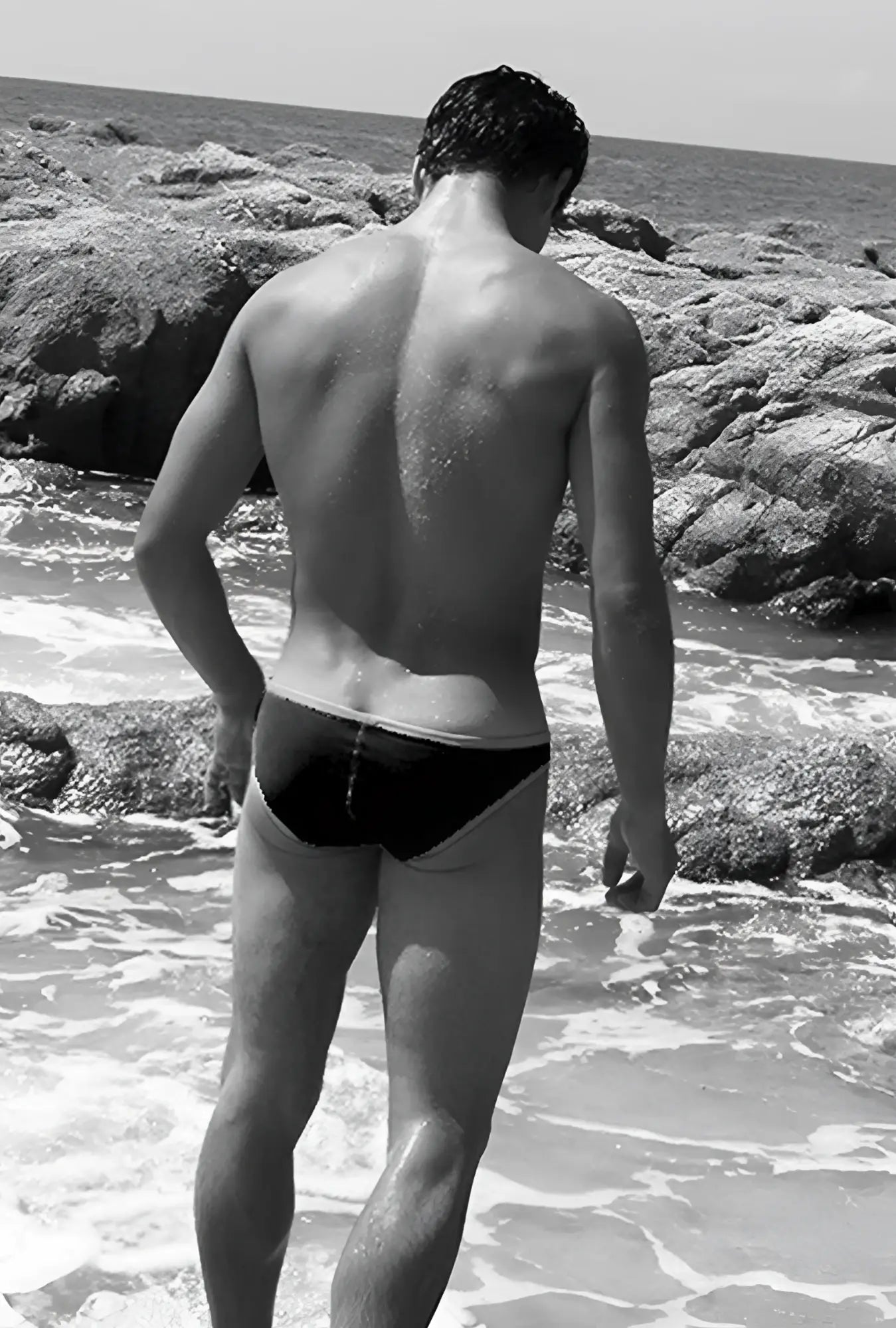 Black icker sea contrast trim mini brief bikini swimwear with fitted design in mango and green colors