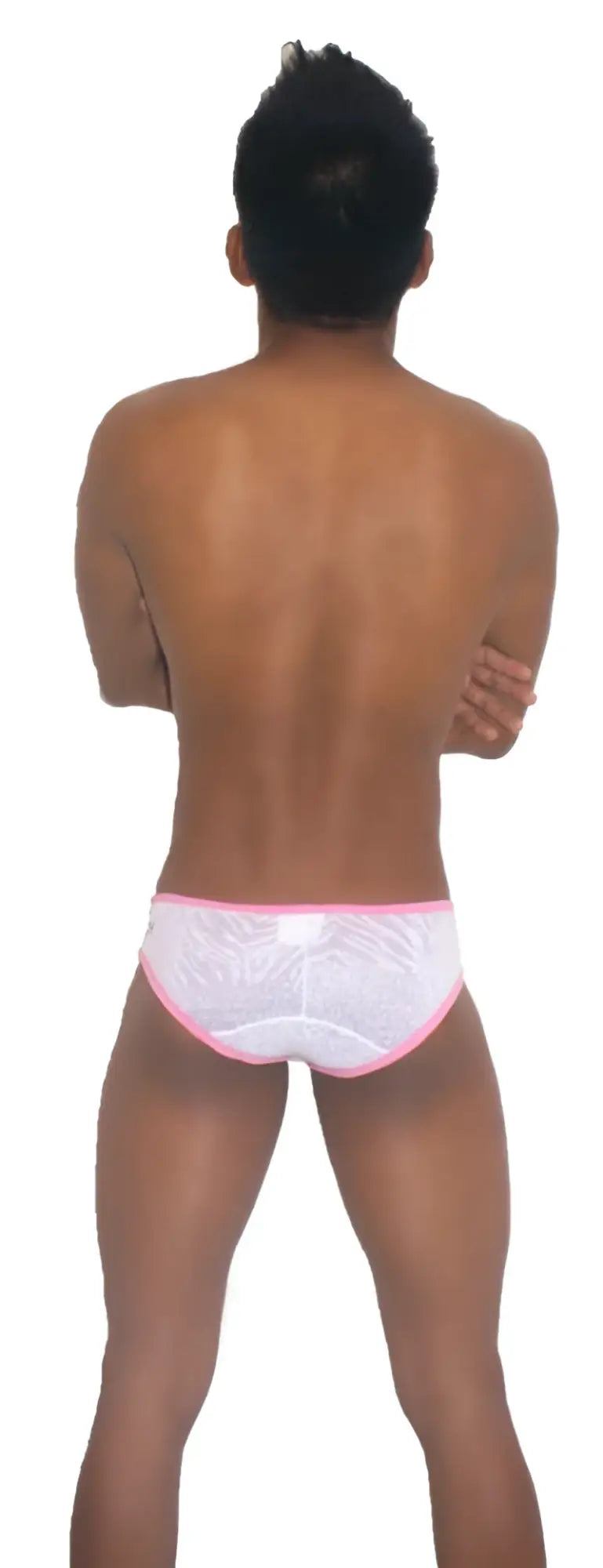 White briefs with pink trim and a subtle pattern icker sea devoured brief bikini underwear pink white co i 13 07