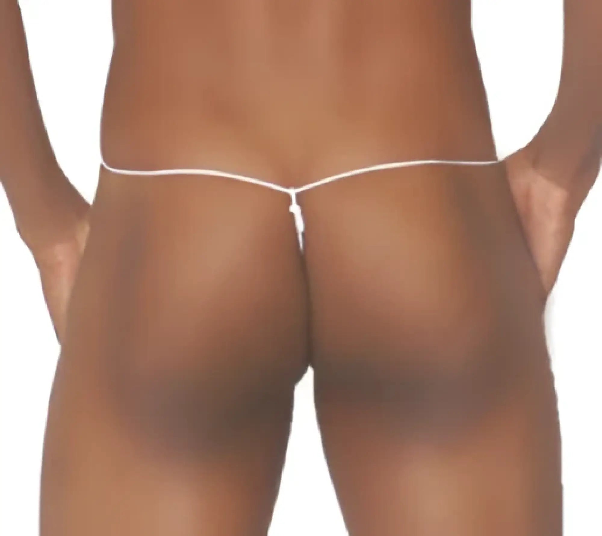 White thong underwear with thin delicate design from icker sea devoured micro g string pink white coi 13 01