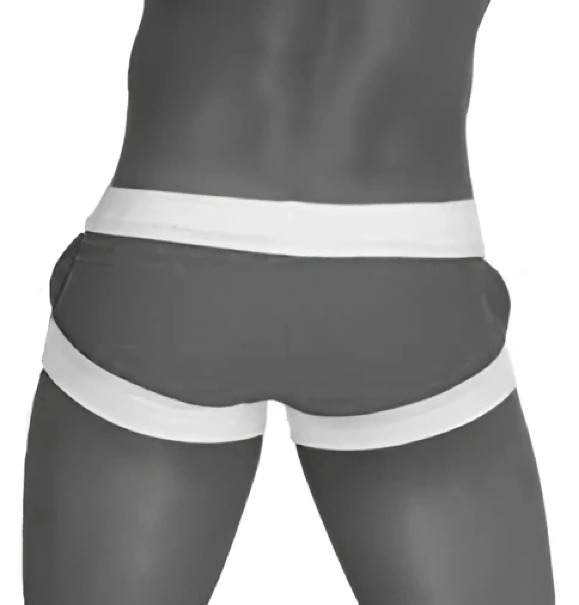 Black and white striped briefs with a snug fit from Icker sea legs green square cut trunk swimwear cob-13-45