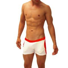 Icker Sea Contrast Side Panel Jock Shorts Red SHR-19-01