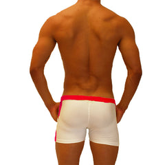 Icker Sea Contrast Side Panel Jock Shorts Red SHR-19-01