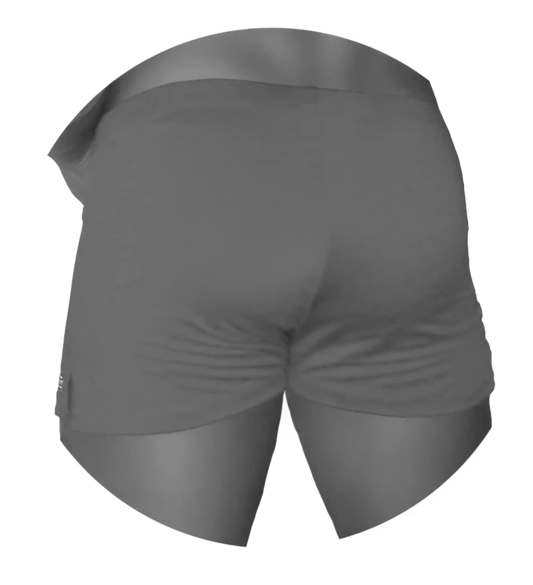 Icker Sea tennis side slit shorts in gray with smooth form fitting fabric and subtle waistband detail