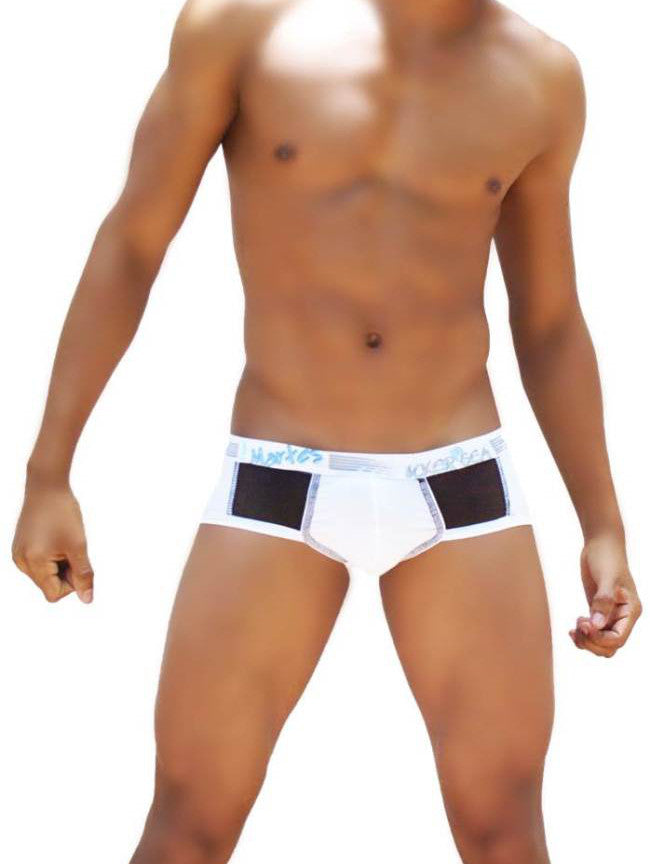 Icker Sea Weekly Contrast Panel Brief Underwear White/Black WK-13-02