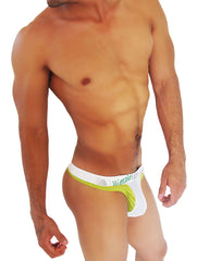 Icker Sea Weekly Miercoles Wednesday Duotone Mesh Thong Underwear Green WK-14-TH-03