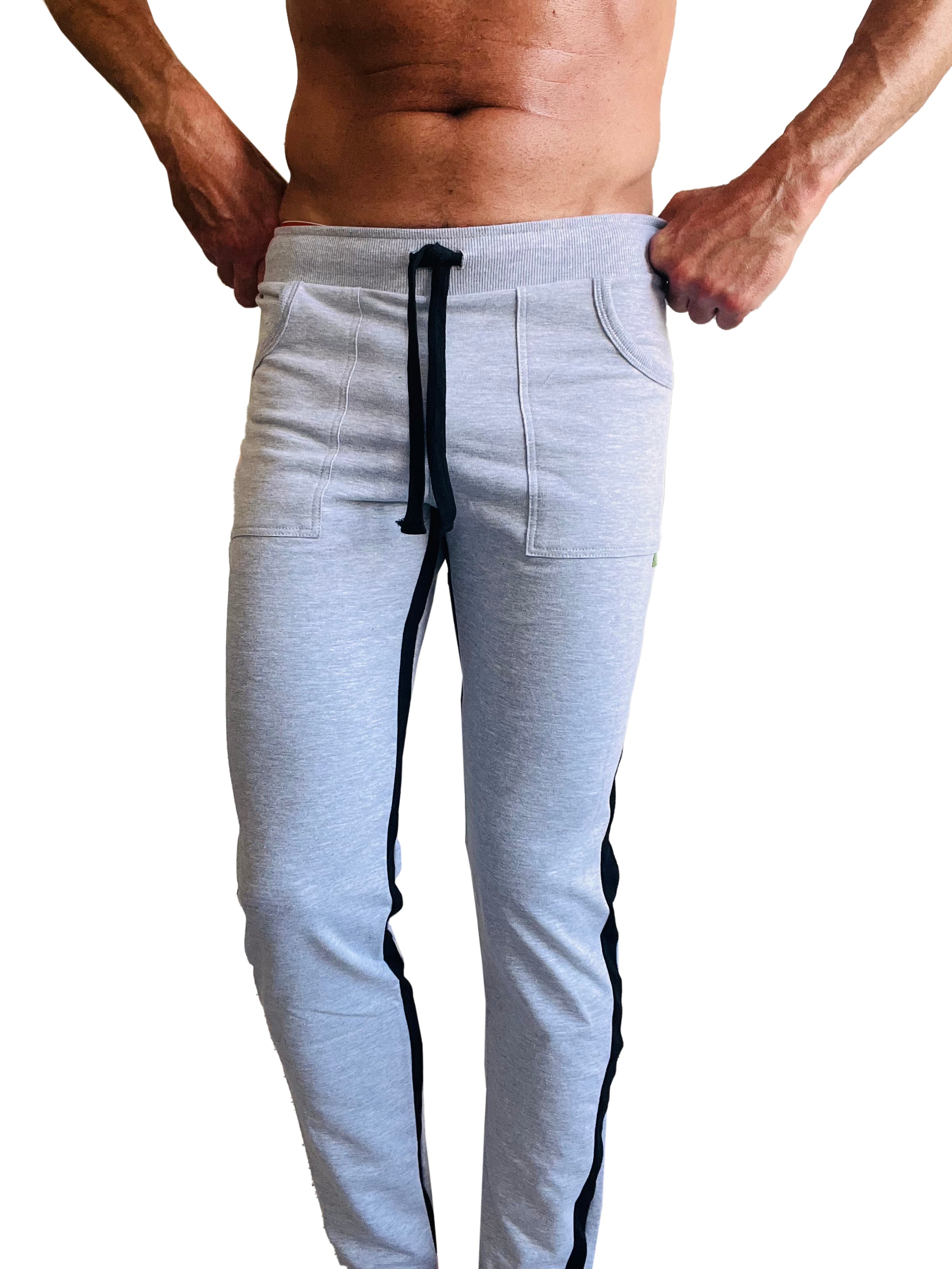 Pantalon de survêtement Eco-Track & Yoga (Gris chiné avec noir)