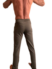 **Collection Hiver** Pantalon de survêtement et de détente mi-lourd en polaire de luxe (Vert armée)