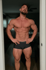 Jed North Men's Men's Seamless Muscle-Fit Boxers 2-Pack - Black & Olive