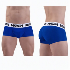 MetroMaleWear (M2W) Men's Pocket Short Boxer Cobalt 3113-16