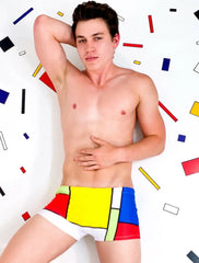 Maris Equi Men's ModRian Square Cut Men's Swimsuit