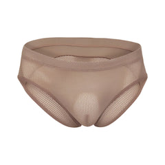 Beige mesh briefs with supportive contoured design from intymen inj104 brief for comfortable everyday wear