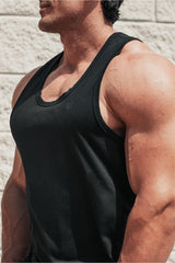 Jed North Vital Raw-Hem Tanktop für Herren 2.0 – Schwarz