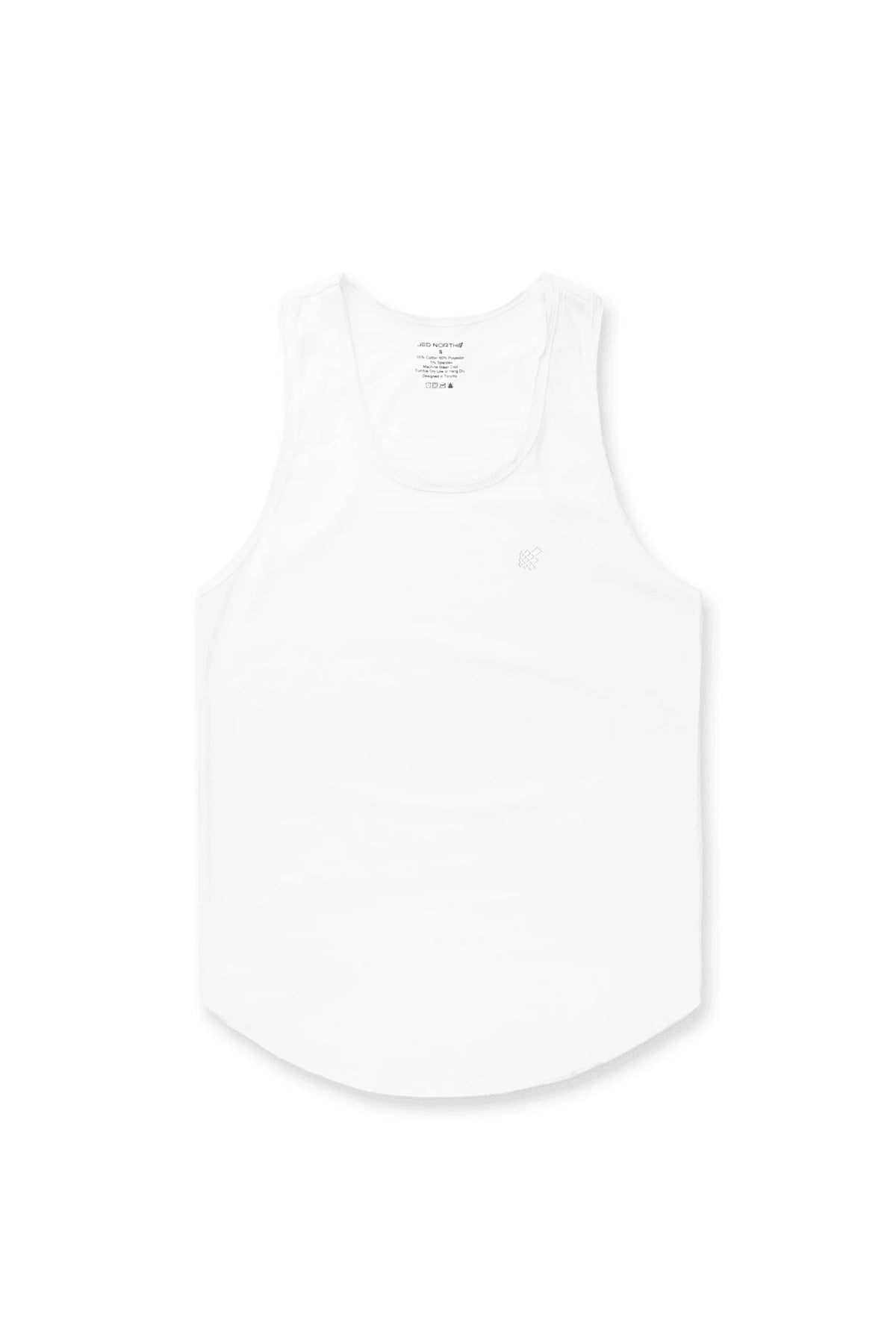 Jed North Herren Vital Raw-Hem Tank Top 2.0 - Weiß