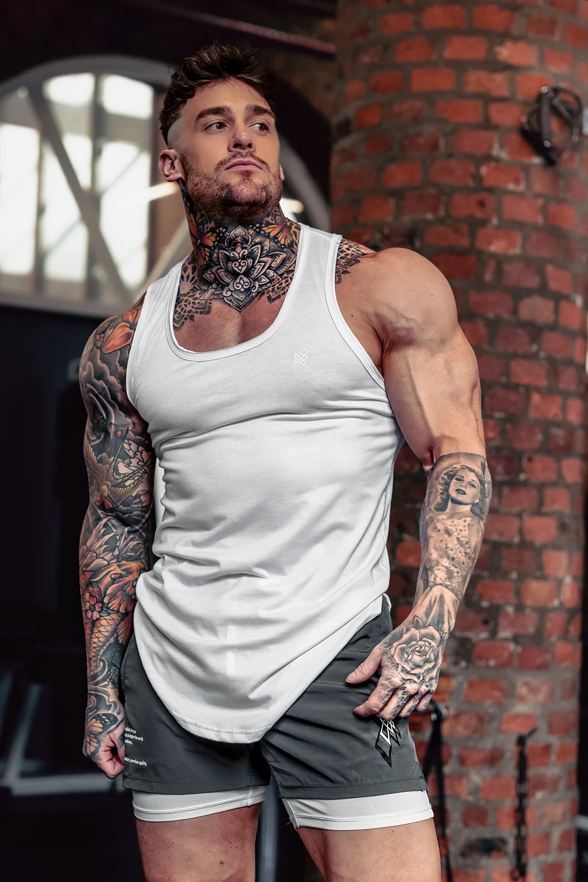 Jed North Herren Vital Raw-Hem Tank Top 2.0 - Weiß
