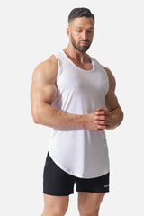 Jed North Herren Vital Raw-Hem Tank Top 2.0 - Weiß