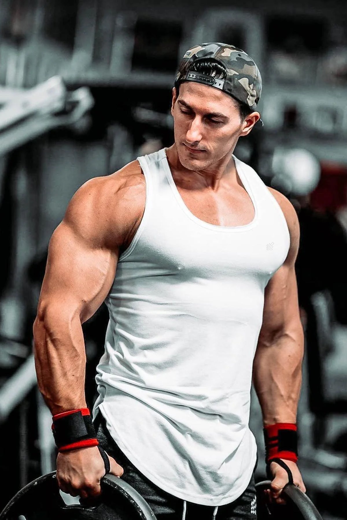 Jed North Herren Vital Raw-Hem Tank Top 2.0 - Weiß