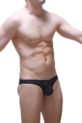 Black mesh jockstrap bagard durtol with perforated design and contoured pouch for support and comfort