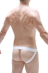 White athletic briefs jockstrap chill ananas with supportive contoured design for enhanced comfort and fit