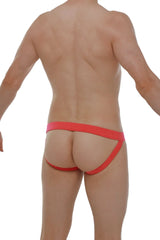 Red athletic briefs with a snug supportive fit and smooth fabric made from modal in the jockstrap linthe blue product line