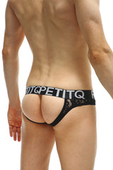 PetitQ Jockstrap Montcel Lace Black