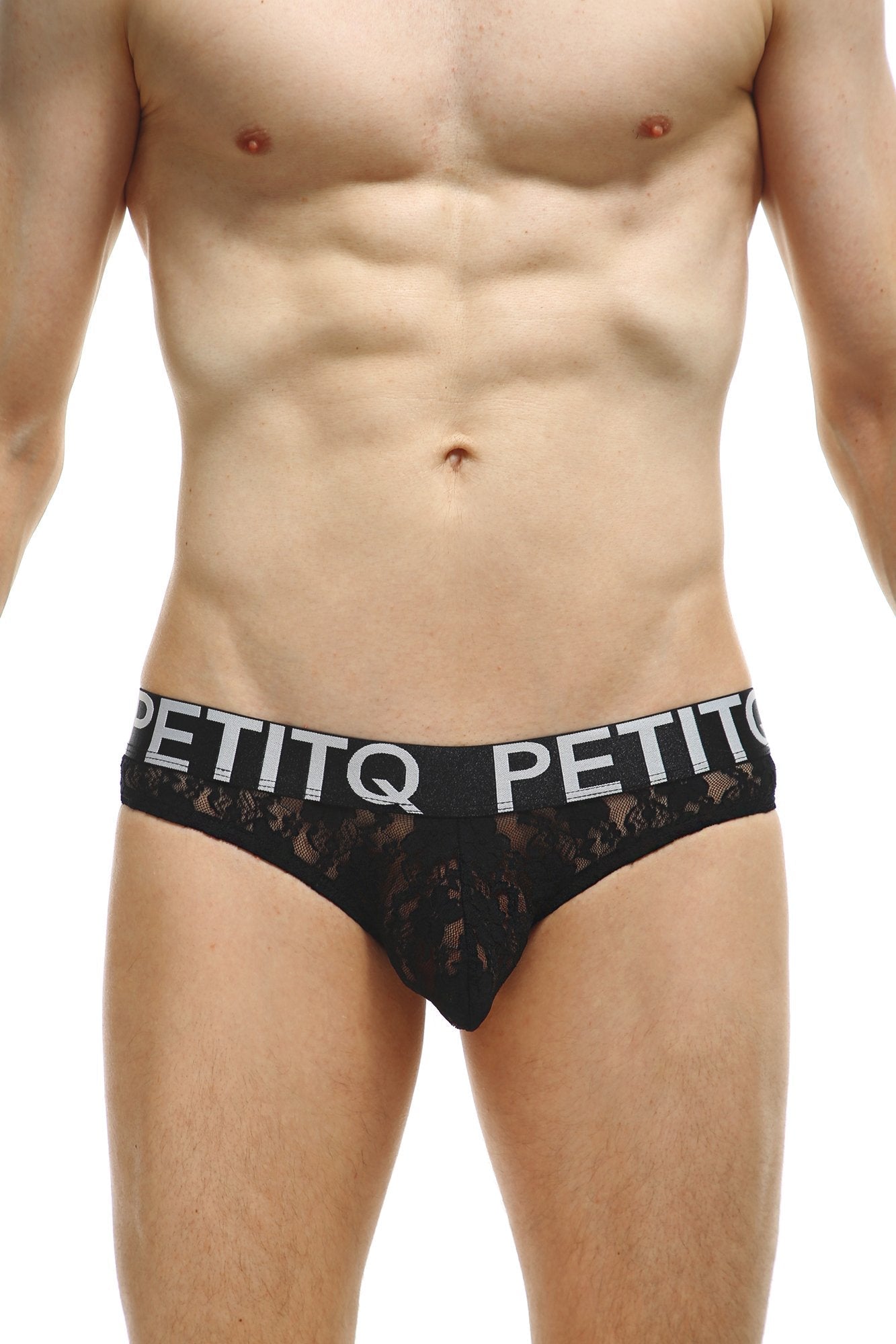 PetitQ Jockstrap Montcel Lace Black