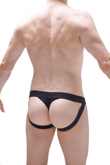 Jockstring Offener Cockring Schwarz