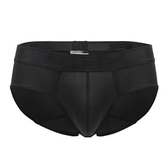 Black jor 2047 element briefs with smooth form fitting design and textured waistband with small metallic logo
