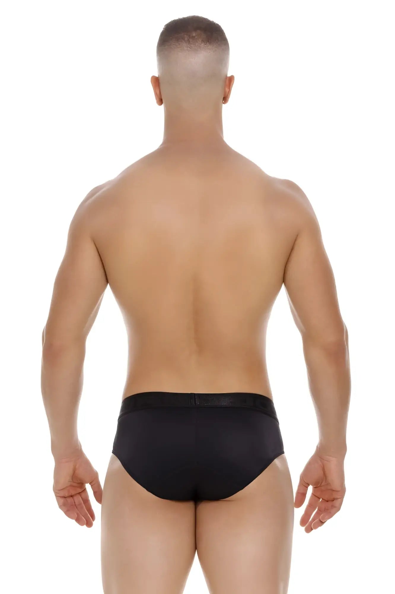 Black jor 2047 element briefs with a smooth form fitting design ideal for comfortable daily wear