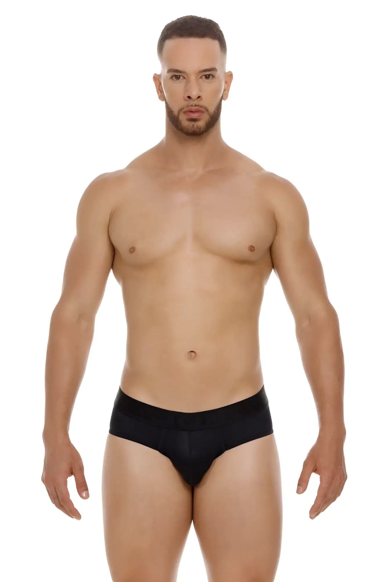 Black jor 2047 element briefs with a smooth form-fitting design and comfortable supportive material