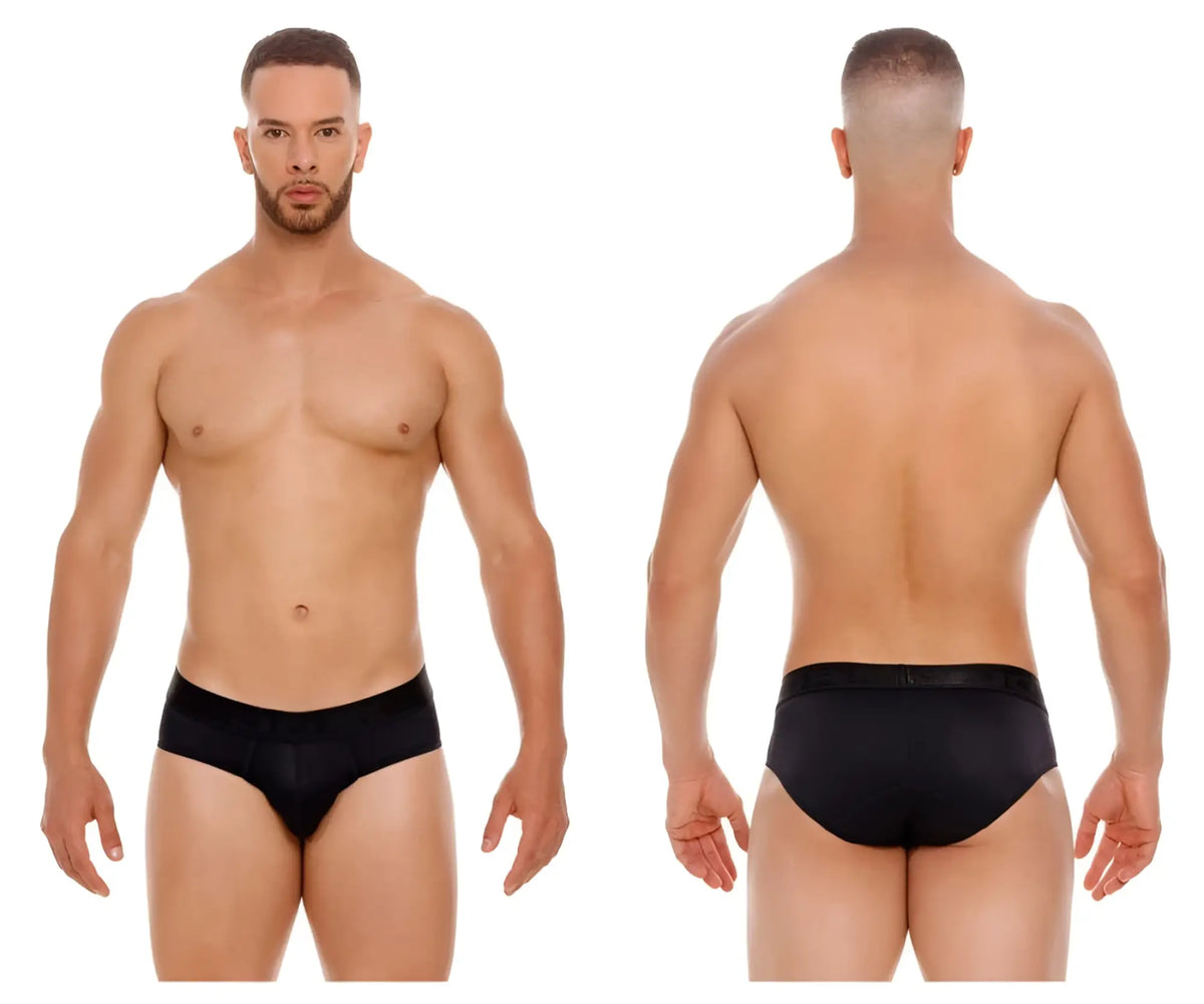 Black jor 2047 element briefs with smooth form-fitting design in comfortable breathable fabric for everyday wear