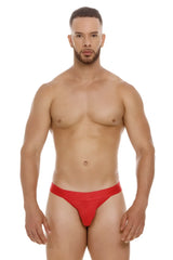 Red jor 2050 element thongs with a smooth form-fitting design in breathable athletic fabric