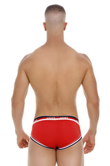 Red jor 2062 sailor briefs with white and navy trim featuring comfortable fabric for everyday wear