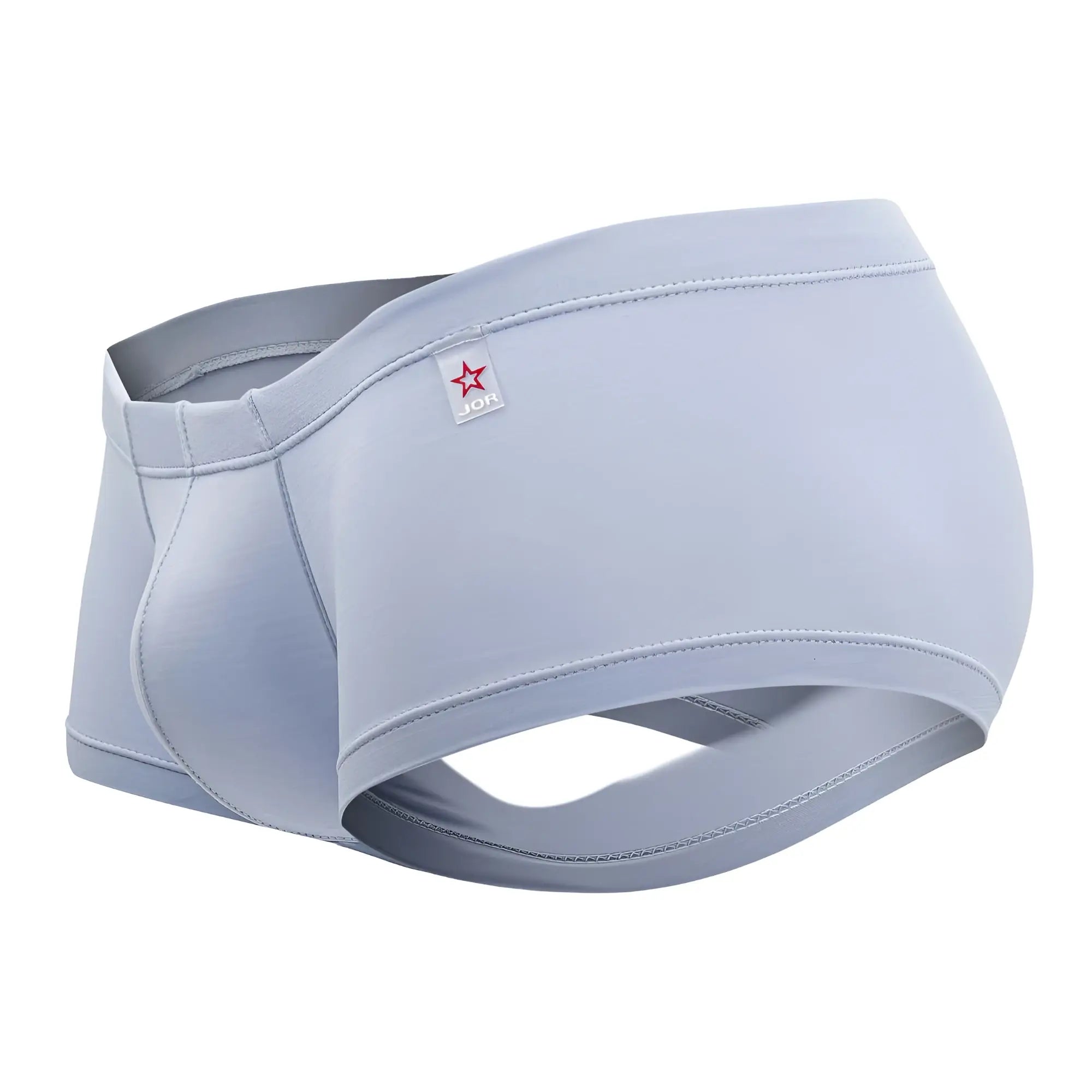 Jor 2069 orion trunks sky blue men’s briefs with smooth seamless light gray fabric and subtle stitching details