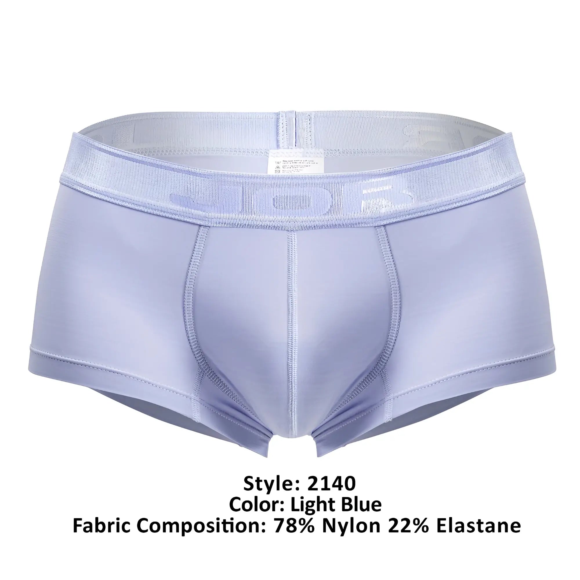 Light blue jor 2140 element trunks men’s briefs made of 78 nylon 22 elastane with smooth form fitting design and reinforced stitching