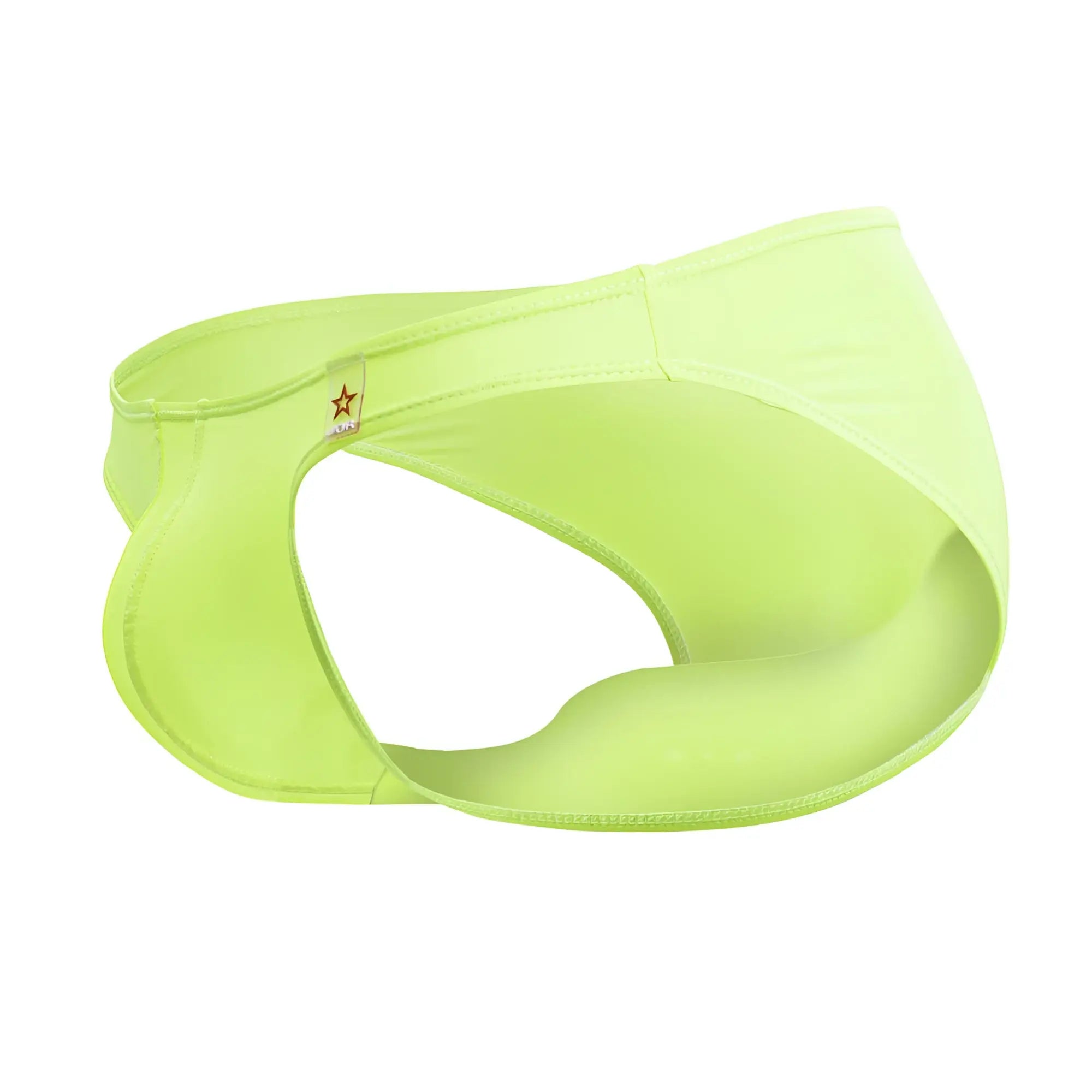 Bright lime green seamless fabric bikini bottom jor 2150 apolo neon yellow with minimalist design and subtle stitching