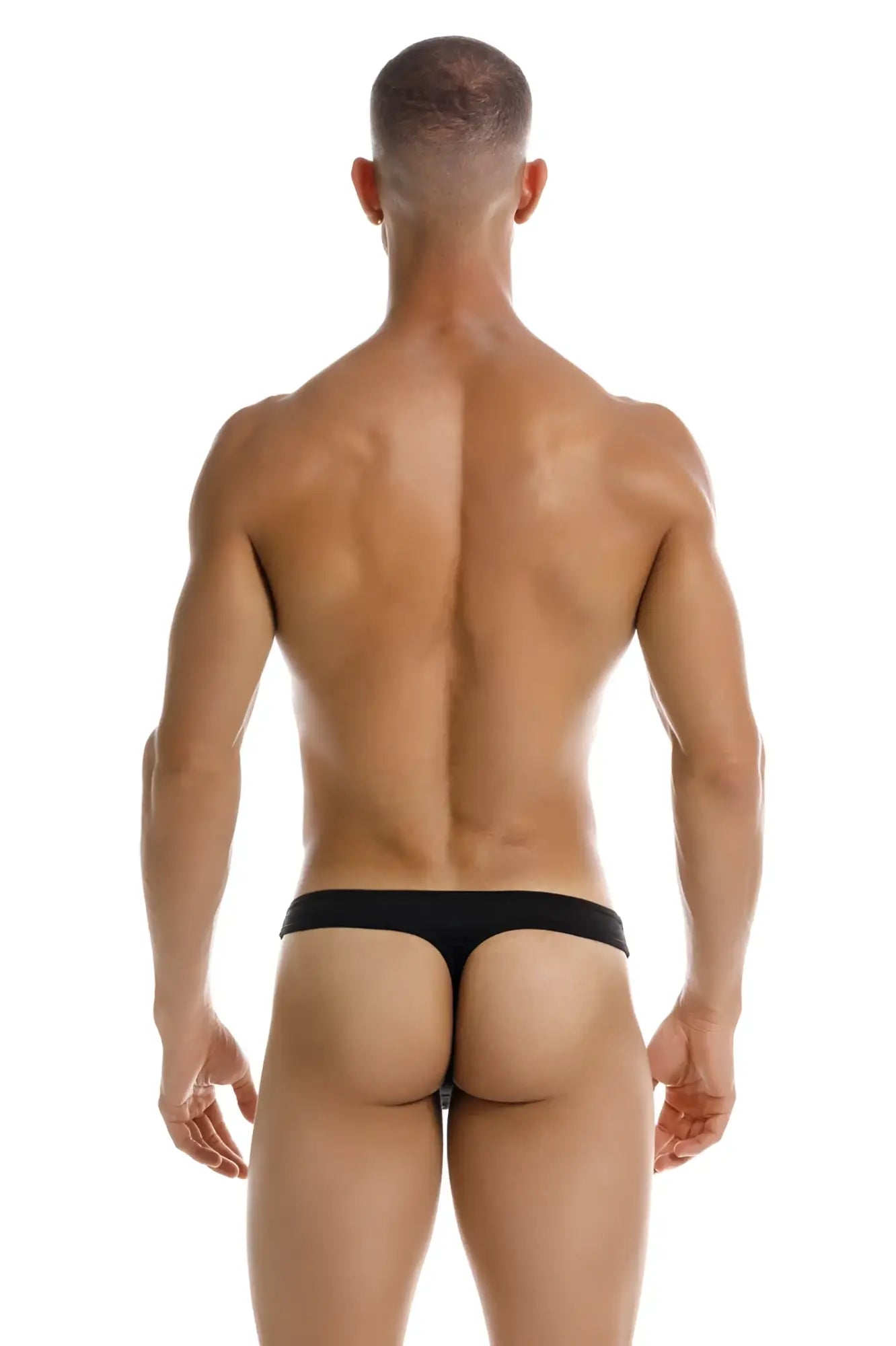 Black JOR 2151 Apolo thong underwear with a smooth, form-fitting design shown from the back side