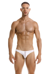 White JOR 2151 Apolo thong with a sheer front panel made of breathable material for athletic use