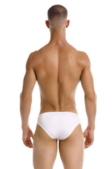 White jor 2152 magnus bikini briefs made of soft fabric with a comfortable fit in white color