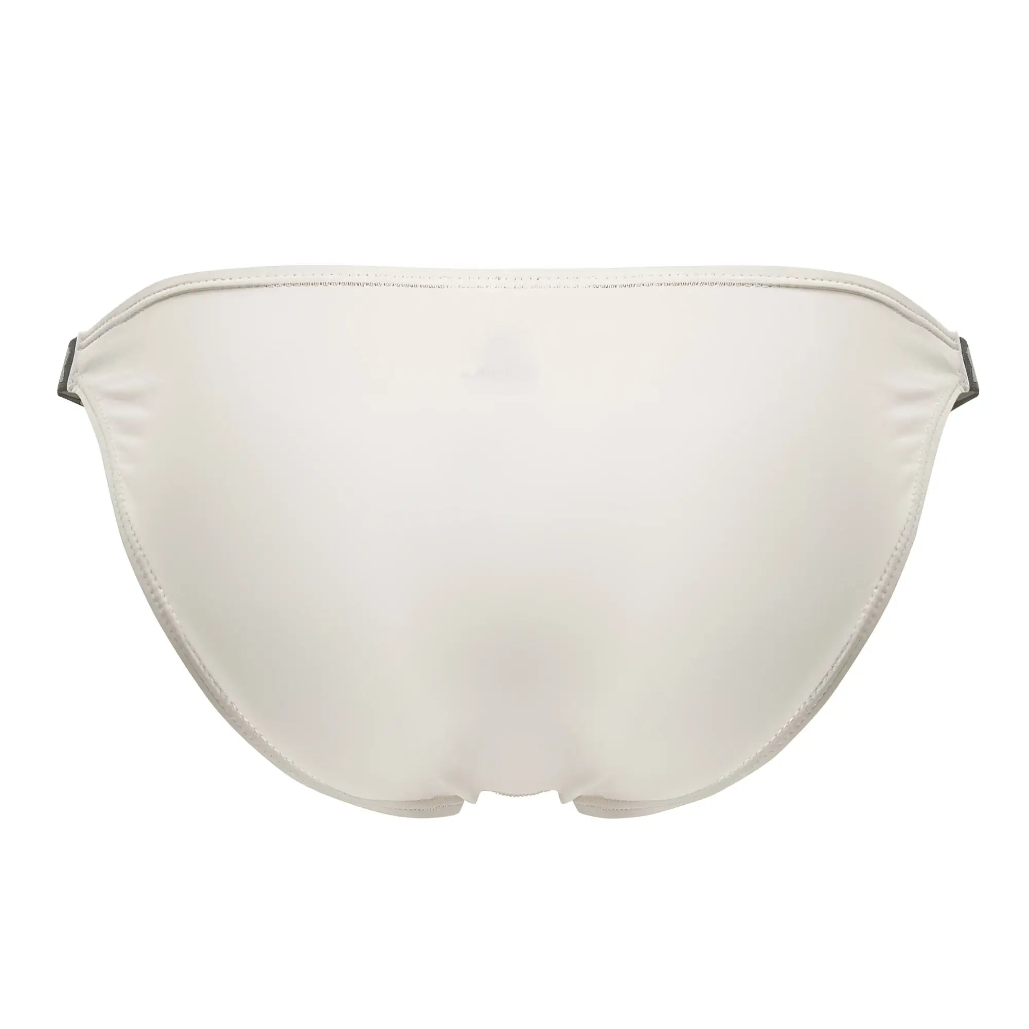 Cream-colored satin bikini bottom jor 2156 eros bikini beige with subtle black trim along the edges