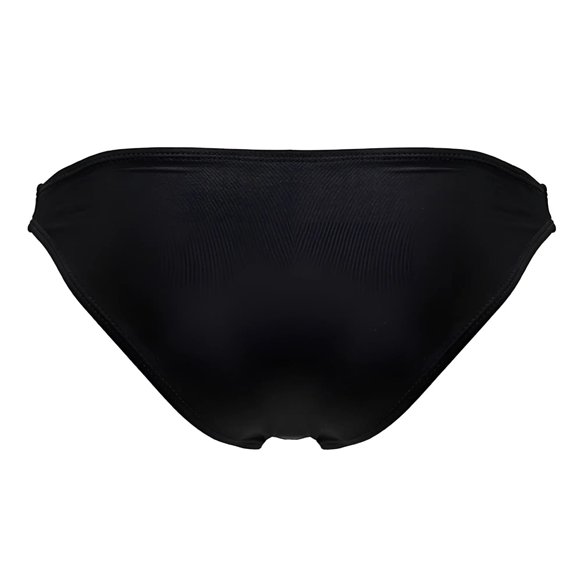 Black JOR 2191 Travel Swim bikini bottom with a sleek satin finish and seamless stitching shown from the back side
