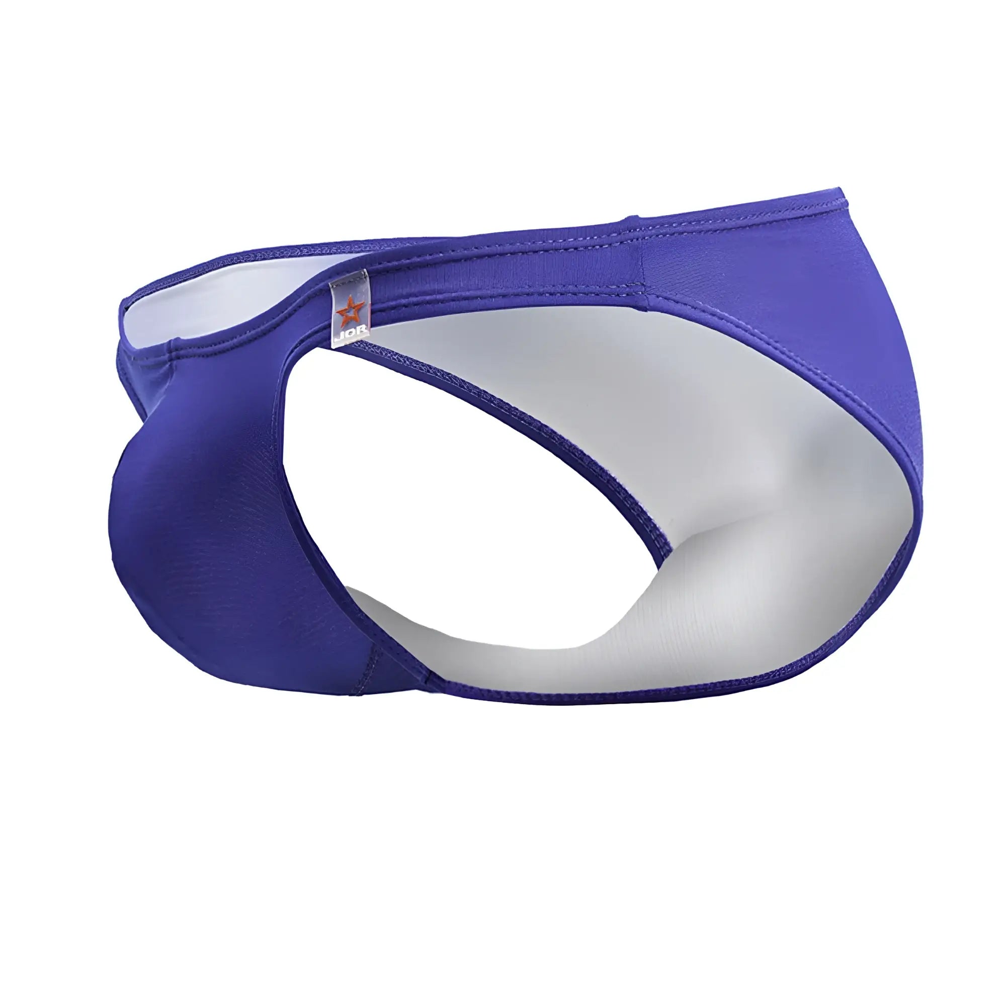 Purple jor 2191 travel swim bikini with white interior lining and stitched seams for athletic use