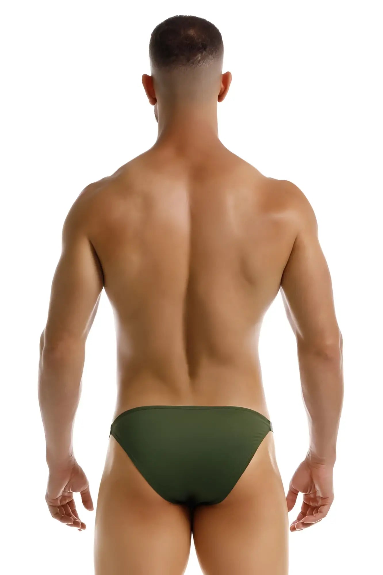 Olive green jor 2233 eros bikini briefs made from soft material for comfortable everyday wear