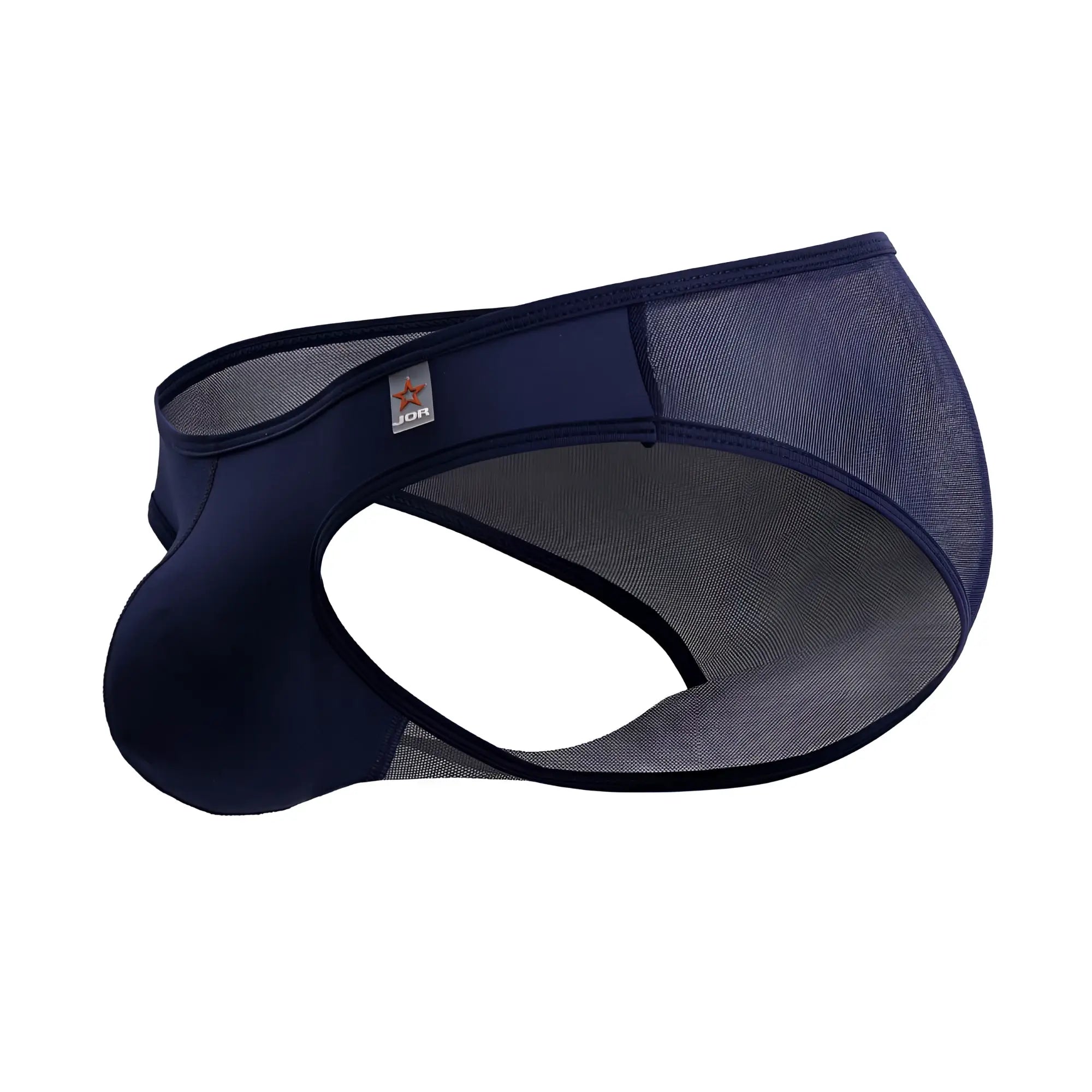 Navy blue jor 2241 origin mesh briefs for men with supportive contoured design and reinforced waistband